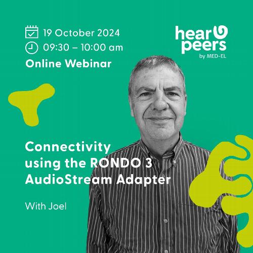 NEW MED-EL WEBINAR Learn more about the RONDO 3 AudioStream Adaptor...